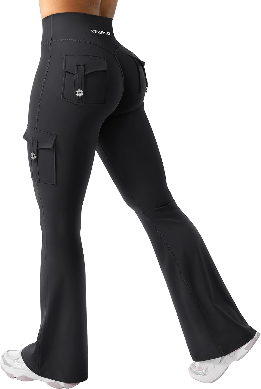High-Waist Hidden Scrunch Flare Leggings
