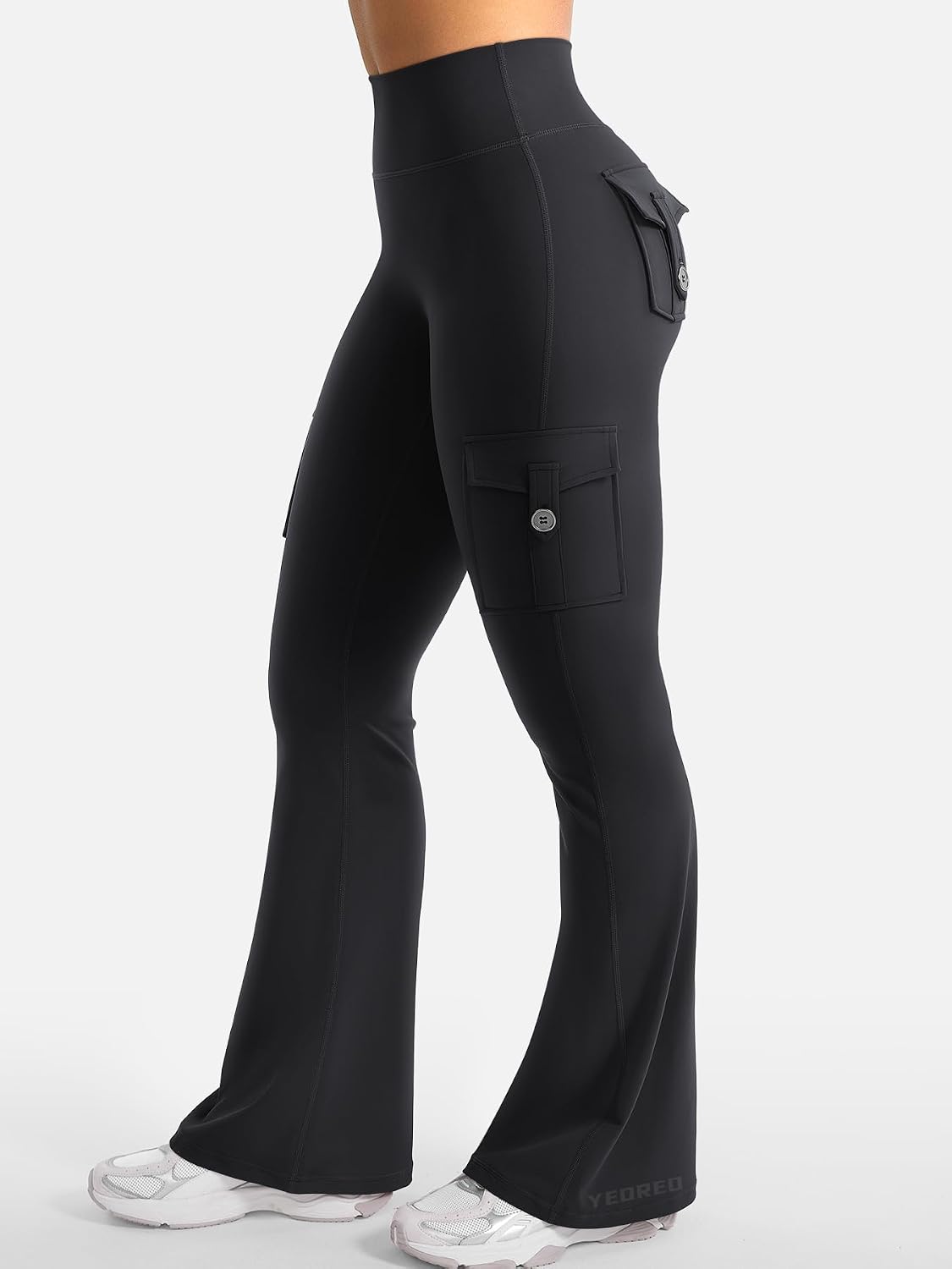 High-Waist Hidden Scrunch Flare Leggings