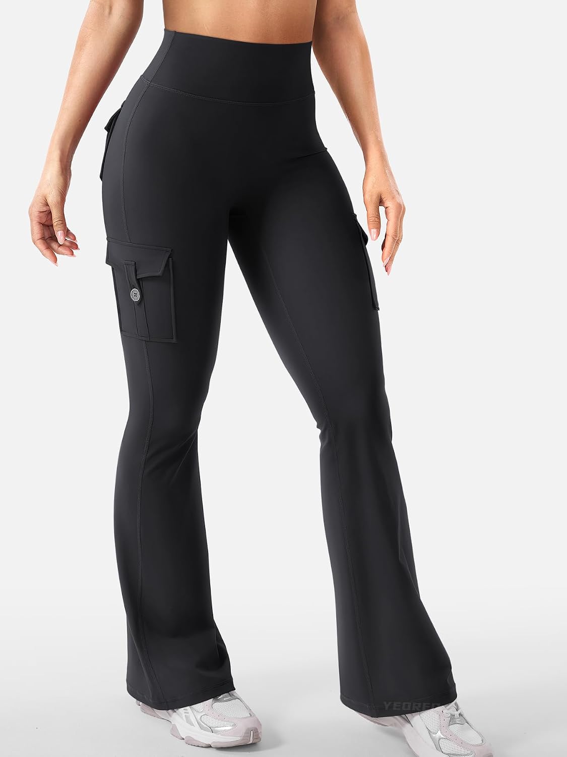 High-Waist Hidden Scrunch Flare Leggings