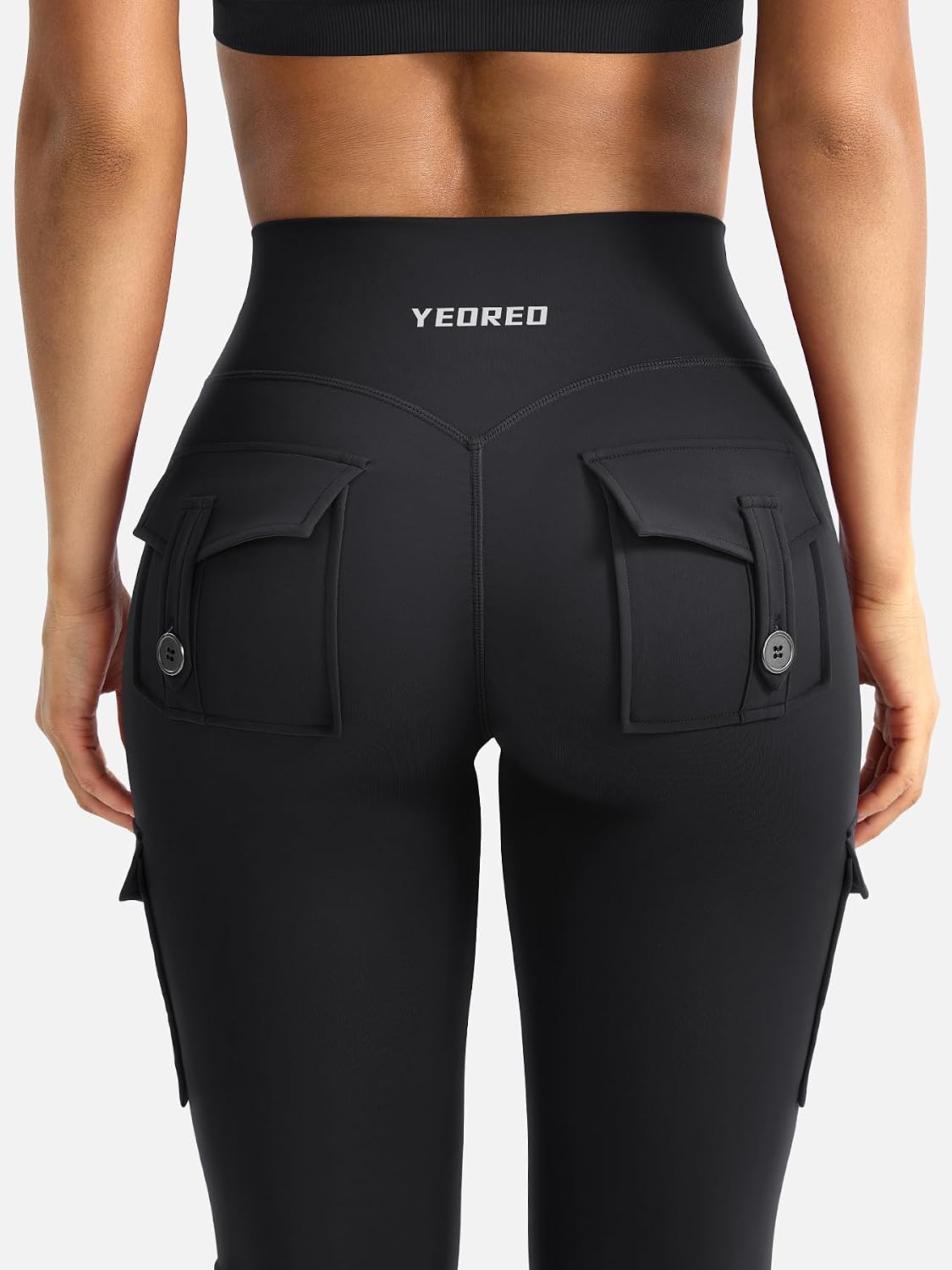 High-Waist Hidden Scrunch Flare Leggings