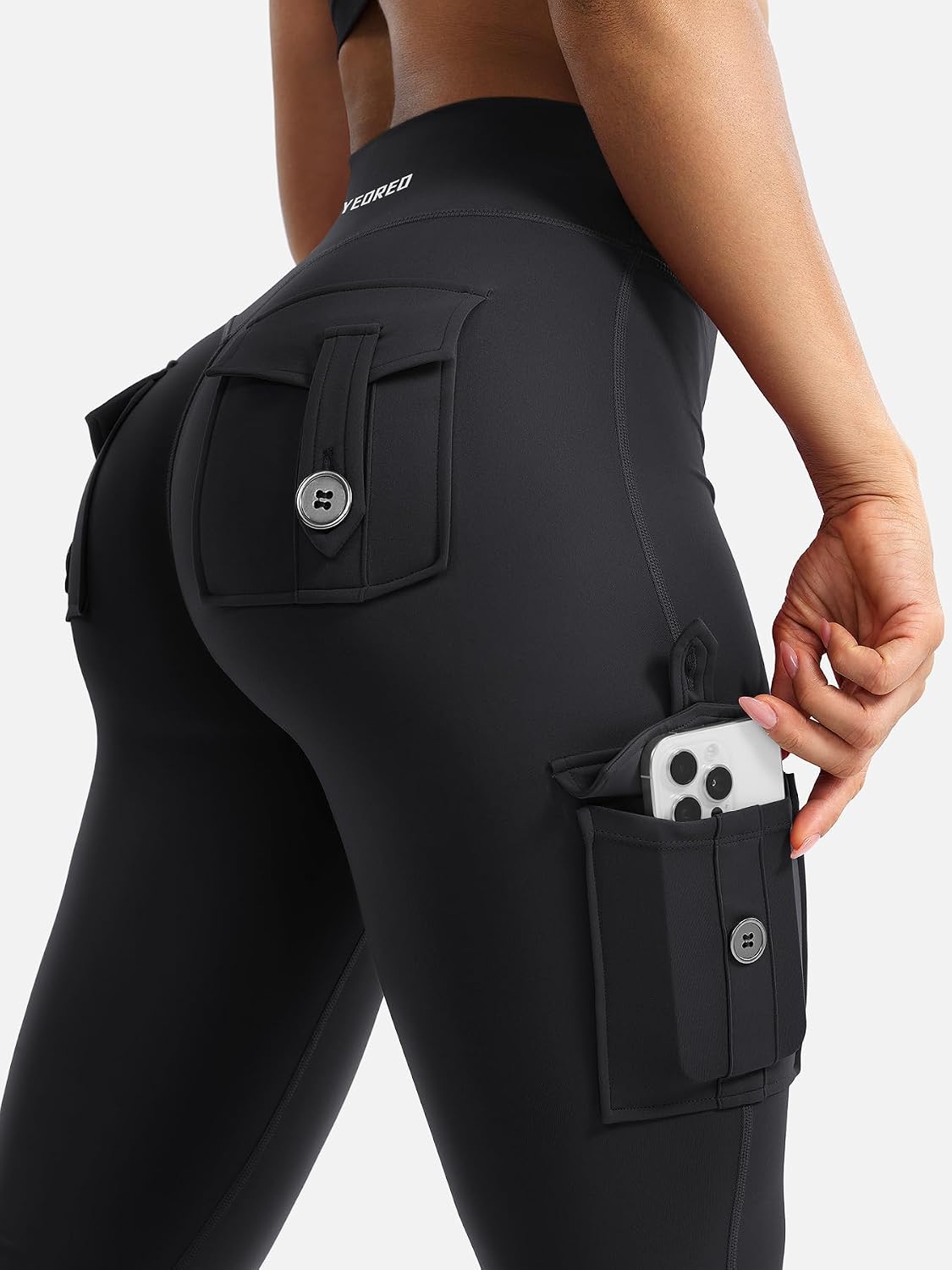 High-Waist Hidden Scrunch Flare Leggings