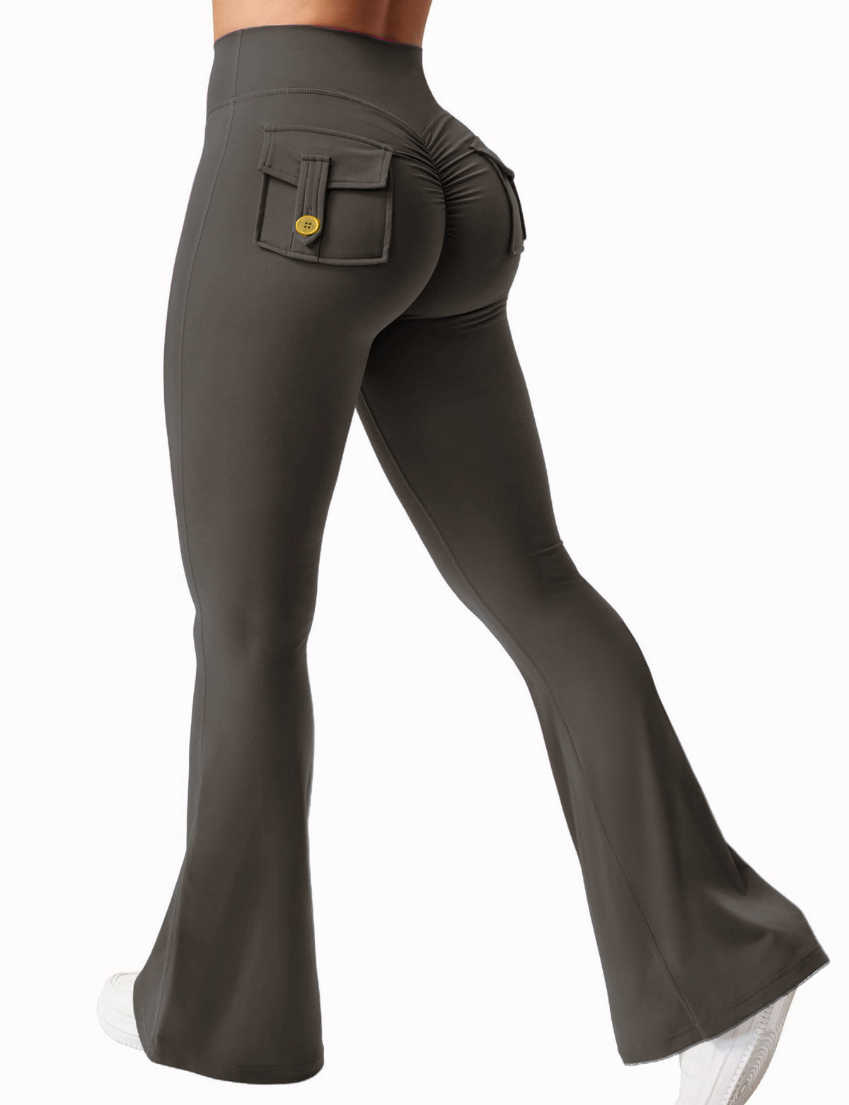 High-Waist Hidden Scrunch Flare Leggings