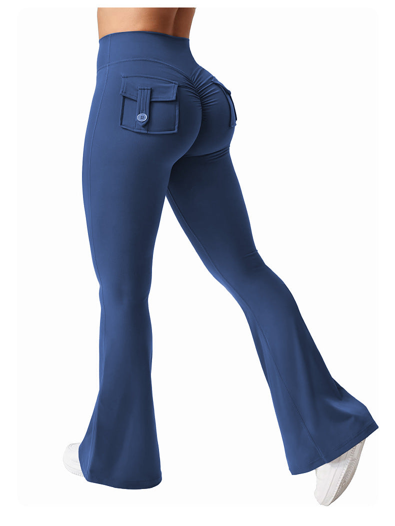 High-Waist Hidden Scrunch Flare Leggings